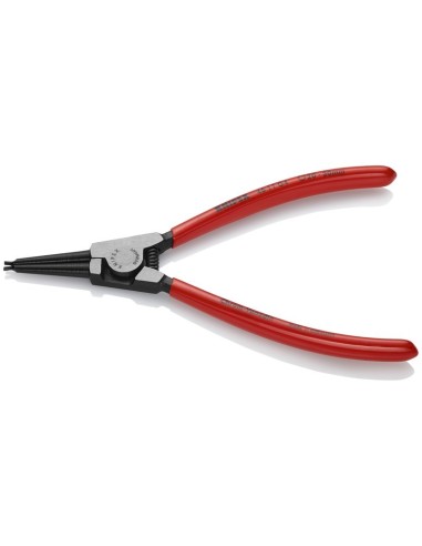 Alicate para arandelas para arandelas de sujeción en ejes recubiertos de plástico negro atramentado 180 mm KNIPEX 46 11 G4