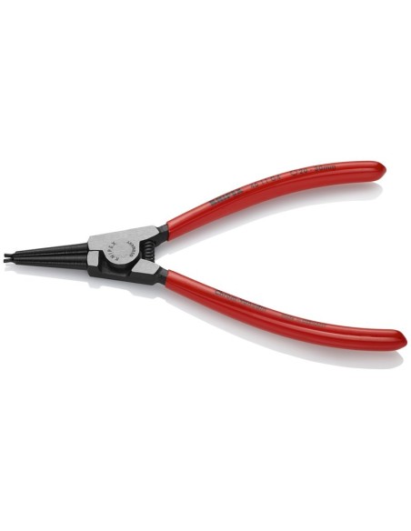 Alicate para arandelas para arandelas de sujeción en ejes recubiertos de plástico negro atramentado 180 mm KNIPEX 46 11 G4