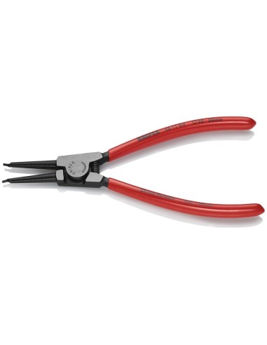 Alicate para arandelas para arandelas de sujeción en ejes recubiertos de plástico negro atramentado 180 mm KNIPEX 46 11 G4
