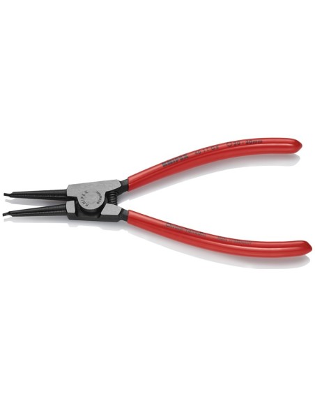 Alicate para arandelas para arandelas de sujeción en ejes recubiertos de plástico negro atramentado 180 mm KNIPEX 46 11 G4