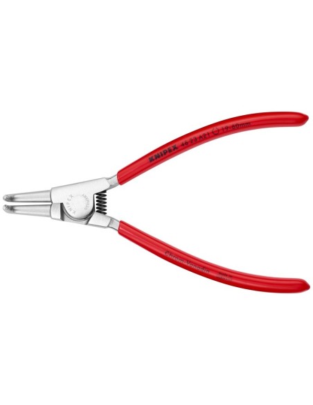 Alicate para arandelas para arandelas exteriores de ejes recubiertos de plástico cromado 170 mm KNIPEX 46 23 A21
