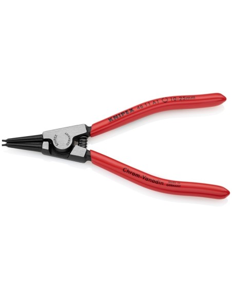 Alicate para arandelas para arandelas exteriores de ejes recubiertos de plástico negro atramentado 140 mm (cartulina autoservic