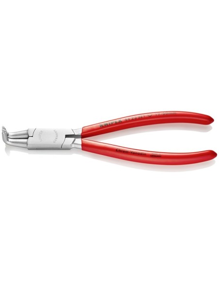 Alicate para arandelas para arandelas interiores en taladros recubiertos de plástico cromado 170 mm KNIPEX 44 23 J21