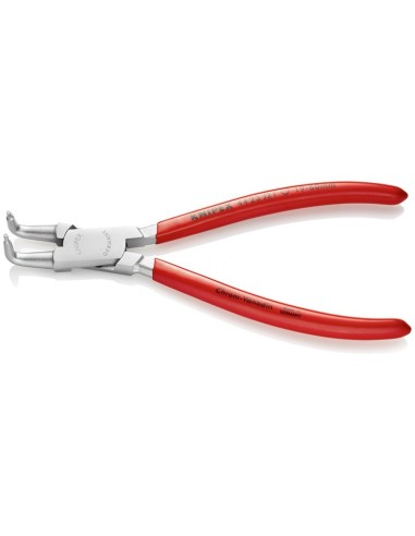 Alicate para arandelas para arandelas interiores en taladros recubiertos de plástico cromado 170 mm KNIPEX 44 23 J21