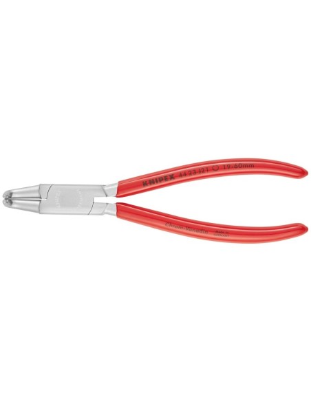 Alicate para arandelas para arandelas interiores en taladros recubiertos de plástico cromado 170 mm KNIPEX 44 23 J21