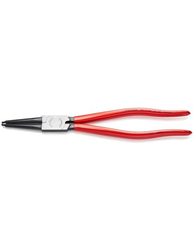 Alicate para arandelas para arandelas interiores en taladros recubiertos de plástico negro atramentado 320 mm KNIPEX 44 11 J4