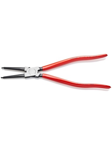 Alicate para arandelas para arandelas interiores en taladros recubiertos de plástico negro atramentado 320 mm KNIPEX 44 11 J4