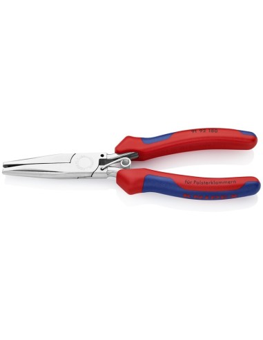 Alicates para grapas de tapicería con fundas multicomponentes pulido espejo 185 mm KNIPEX 91 92 180