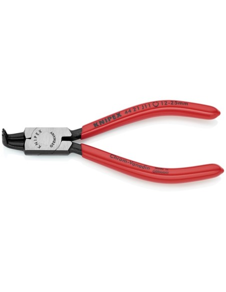 Alicate para arandelas para arandelas interiores en taladros recubiertos de plástico negro atramentado 130 mm (cartulina autose