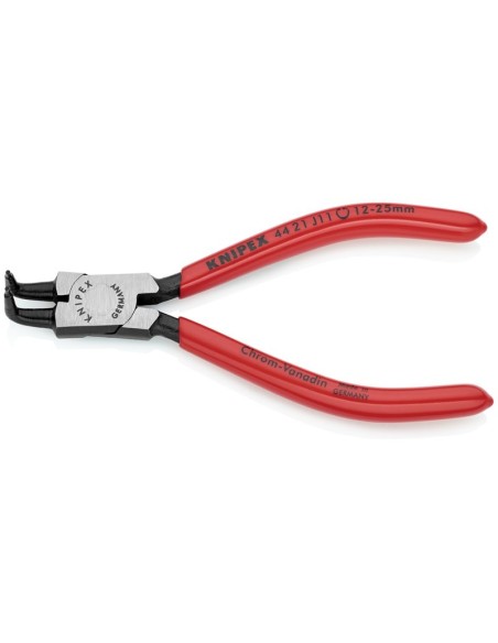 Alicate para arandelas para arandelas interiores en taladros recubiertos de plástico negro atramentado 130 mm (cartulina autose