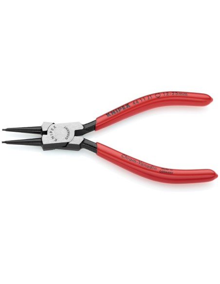 Alicate para arandelas para arandelas interiores en taladros recubiertos de plástico negro atramentado 140 mm (cartulina autose