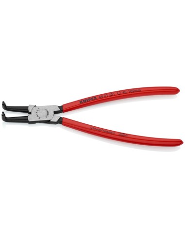 Alicate para arandelas para arandelas interiores en taladros recubiertos de plástico negro atramentado 215 mm (cartulina autose