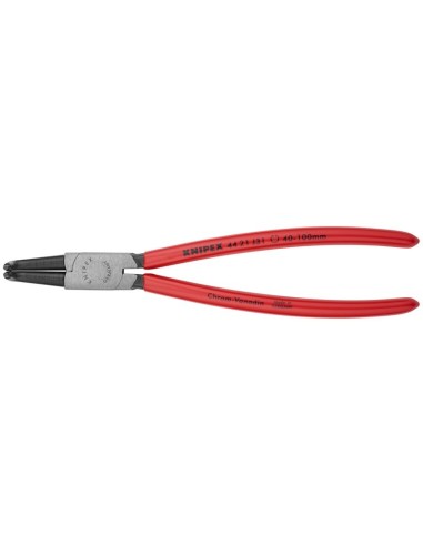 Alicate para arandelas para arandelas interiores en taladros recubiertos de plástico negro atramentado 215 mm (cartulina autose