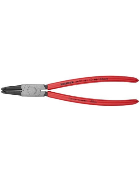 Alicate para arandelas para arandelas interiores en taladros recubiertos de plástico negro atramentado 215 mm (cartulina autose
