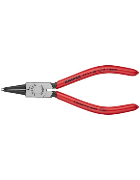 Alicate para arandelas para arandelas interiores en taladros recubiertos de plástico negro atramentado 140 mm (cartulina autose