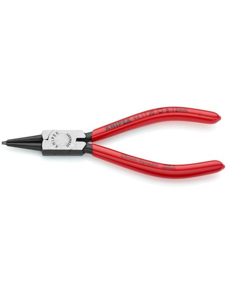 Alicate para arandelas para arandelas interiores en taladros recubiertos de plástico negro atramentado 140 mm KNIPEX 44 11 J0
