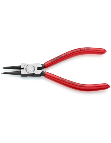 Alicate para arandelas para arandelas interiores en taladros recubiertos de plástico negro atramentado 140 mm KNIPEX 44 11 J0