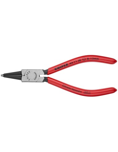 Alicate para arandelas para arandelas interiores en taladros recubiertos de plástico negro atramentado 140 mm KNIPEX 44 11 J0