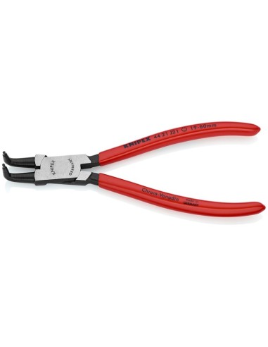 Alicate para arandelas para arandelas interiores en taladros recubiertos de plástico negro atramentado 170 mm (cartulina autose