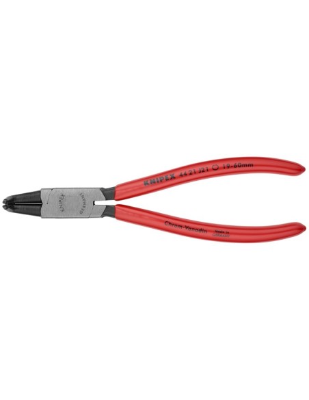 Alicate para arandelas para arandelas interiores en taladros recubiertos de plástico negro atramentado 170 mm (cartulina autose