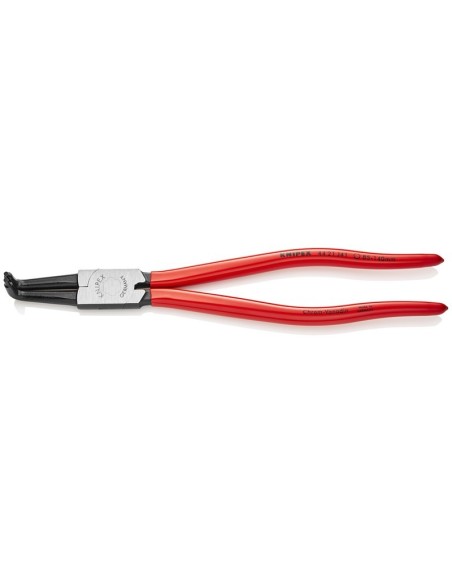 Alicate para arandelas para arandelas interiores en taladros recubiertos de plástico negro atramentado 300 mm (cartulina autose