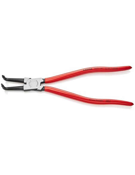 Alicate para arandelas para arandelas interiores en taladros recubiertos de plástico negro atramentado 300 mm (cartulina autose