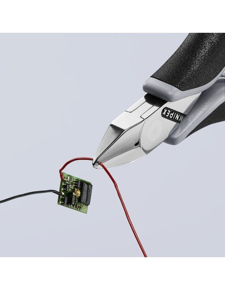 Alicates de corte diagonal para electrónica ESD con fundas multicomponentes 115 mm KNIPEX 77 42 115 ESD