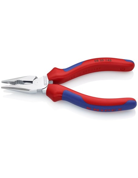Alicate universal en punta con fundas multicomponentes cromado 145 mm KNIPEX 08 25 145