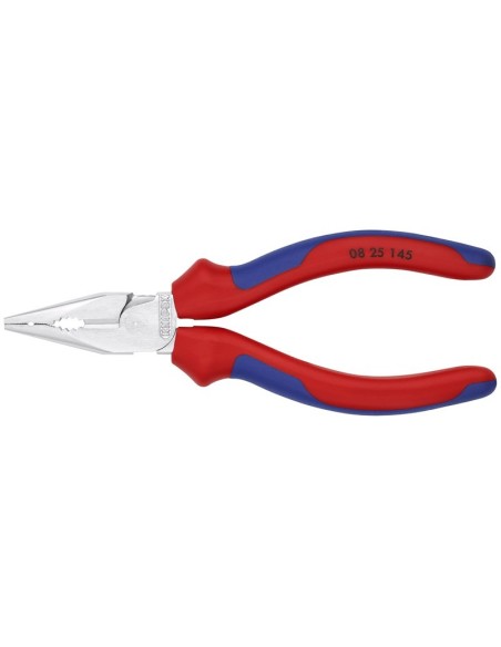 Alicate universal en punta con fundas multicomponentes cromado 145 mm KNIPEX 08 25 145