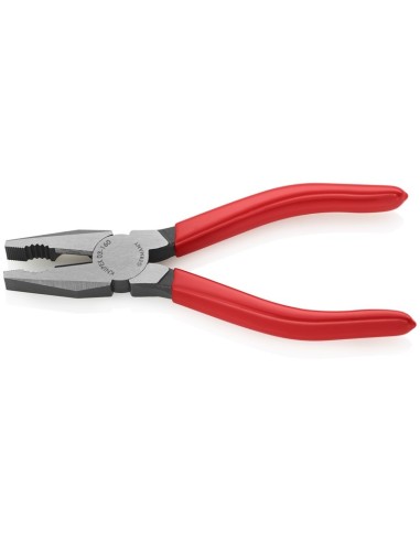 Alicate universal recubiertos de plástico negro atramentado 160 mm KNIPEX 03 01 160 EAN