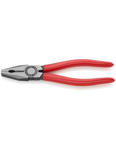Alicate universal recubiertos de plástico negro atramentado 200 mm KNIPEX 03 01 200 EAN
