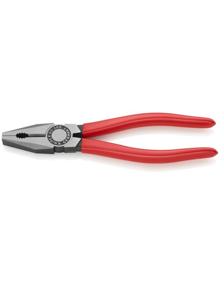 Alicate universal recubiertos de plástico negro atramentado 200 mm KNIPEX 03 01 200 EAN