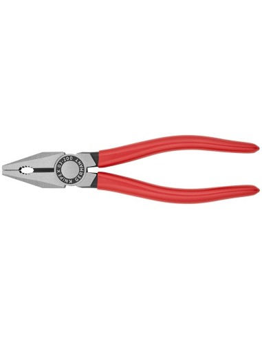 Alicate universal recubiertos de plástico negro atramentado 200 mm KNIPEX 03 01 200 EAN