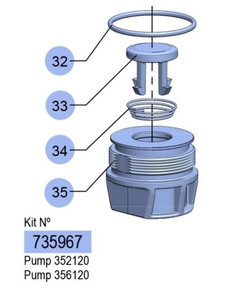 KIT VÁLVULA DE PIE PM2-1,1