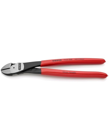 Alicates de corte diagonal de fuerza recubiertos de plástico negro atramentado 250 mm KNIPEX 74 21 250
