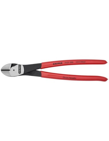 Alicates de corte diagonal de fuerza recubiertos de plástico negro atramentado 250 mm KNIPEX 74 21 250
