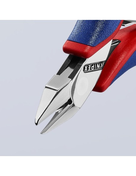 Alicates de corte diagonal para electrónica con fundas multicomponentes 115 mm KNIPEX 77 32 115