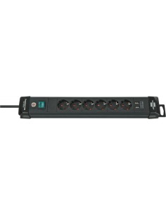 Base de tomas múltiples Premium-Line con puertos USB y varias posibilidad de instalación y fijación