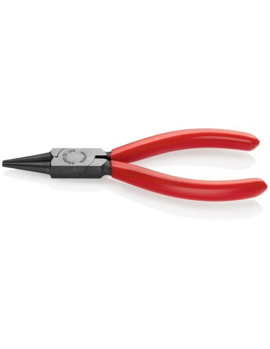Alicate de boca redonda recubiertos de plástico negro atramentado 125 mm KNIPEX 22 01 125
