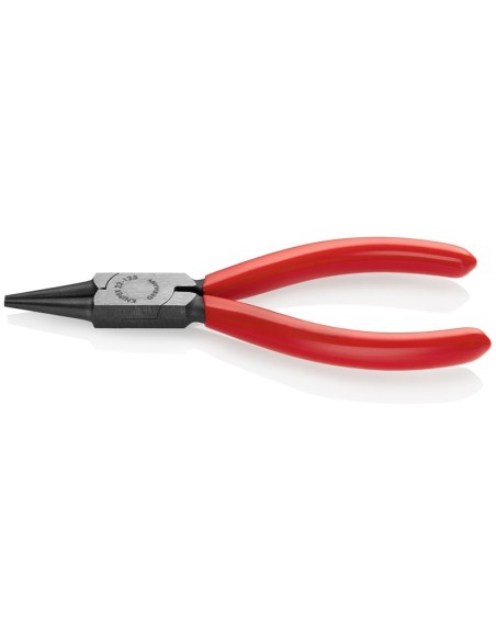 Alicate de boca redonda recubiertos de plástico negro atramentado 125 mm KNIPEX 22 01 125