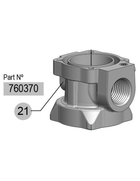 CUERPO BOMBA PM2-1,1/NICKEL