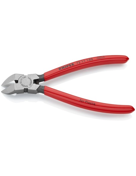 Alicate de corte diagonal para plásticos recubiertos de plástico 160 mm KNIPEX 72 11 160