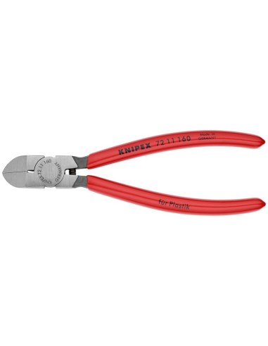 Alicate de corte diagonal para plásticos recubiertos de plástico 160 mm KNIPEX 72 11 160
