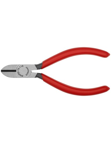 Alicate de corte diagonal recubiertos de plástico negro atramentado 110 mm KNIPEX 70 01 110 EAN