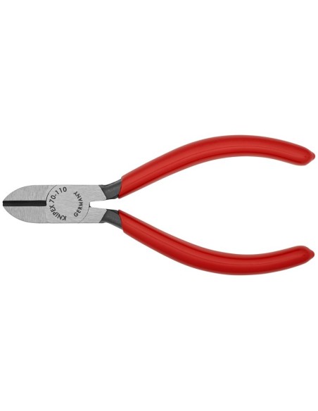 Alicate de corte diagonal recubiertos de plástico negro atramentado 110 mm KNIPEX 70 01 110 EAN