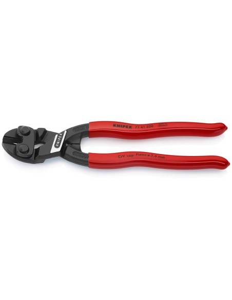 CoBolt Cortabulones compacto recubiertos de plástico negro atramentado 200 mm KNIPEX 71 41 200