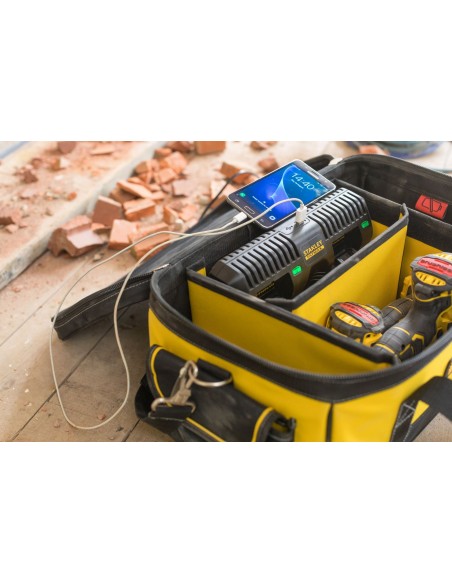Bolsa con cargador doble 18V