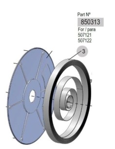 850313, RESORTE ENR.MONOBRAZO 15m