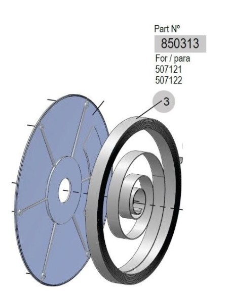 850313, RESORTE ENR.MONOBRAZO 15m
