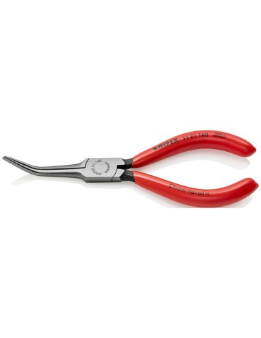 Alicate de presión (Alicate acabado en punta) recubiertos de plástico negro atramentado 160 mm KNIPEX 31 21 160